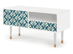 Móvel De Tv| Mueble de TV - 115х59х48 cm - T3 - Milky Tears, Branco Bege