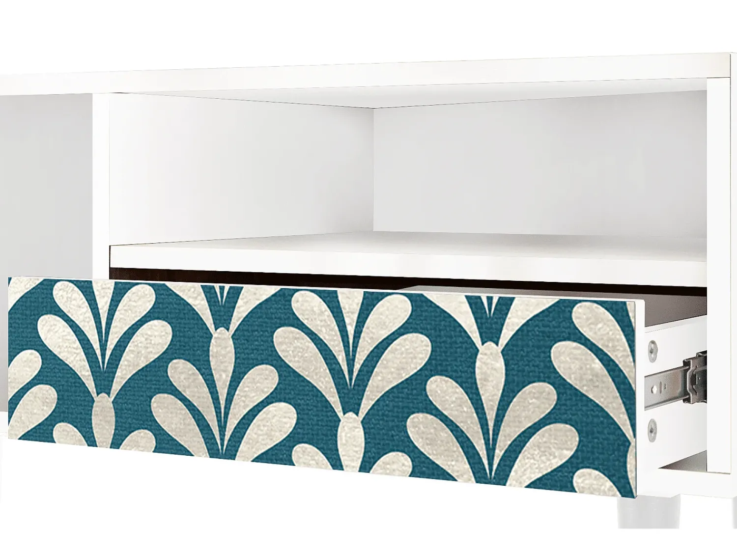 Móvel De Tv| Mueble de TV - 115х59х48 cm - T3 - Milky Tears, Branco Bege