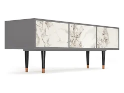 Mueble de TV - 170х59х48 cm - T4 - Milk Marble, Cinza^ Móvel De Tv