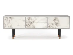 Mueble de TV - 170х59х48 cm - T4 - Milk Marble, Cinza^ Móvel De Tv