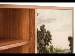 Móvel De Tv| Mueble de TV - 170х69х48 cm - T2 - Mill along a River, Nogueira Castanho