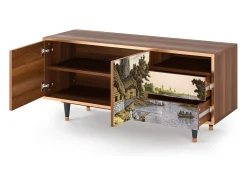 Mueble de TV - 125х56х41 cm - T7 - Mill along a River, Nogueira^ Móvel De Tv