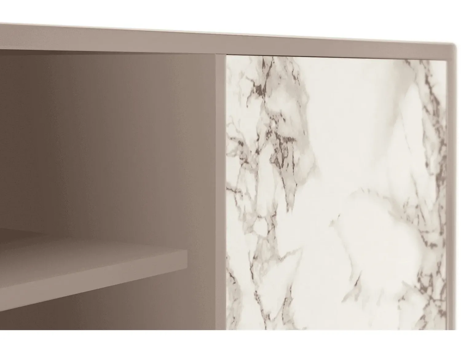 Móvel De Tv| Mueble de TV - 170х69х48 cm - T2 - Milk Marble, Latte Bege