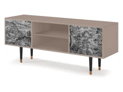 Móvel De Tv* Mueble de TV - 170х69х48 cm - T2 - Milites Requiescentes, Latte Bege