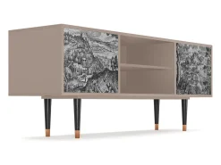 Móvel De Tv* Mueble de TV - 170х69х48 cm - T2 - Milites Requiescentes, Latte Bege