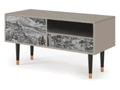 Móvel De Tv| Mueble de TV - 115х59х48 cm - T3 - Milites Requiescentes, Areia Bege