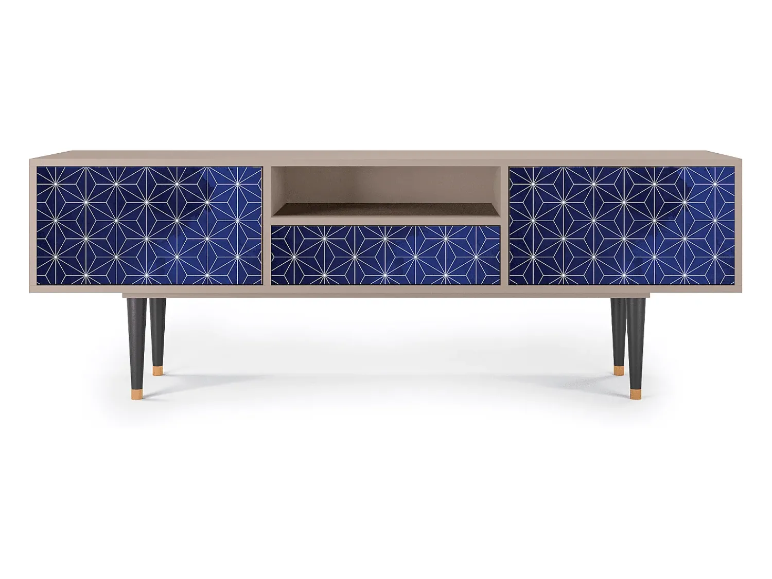 Clearance Mueble de TV - 170х59х41 cm - T6 - Milky Way, Latte Bege