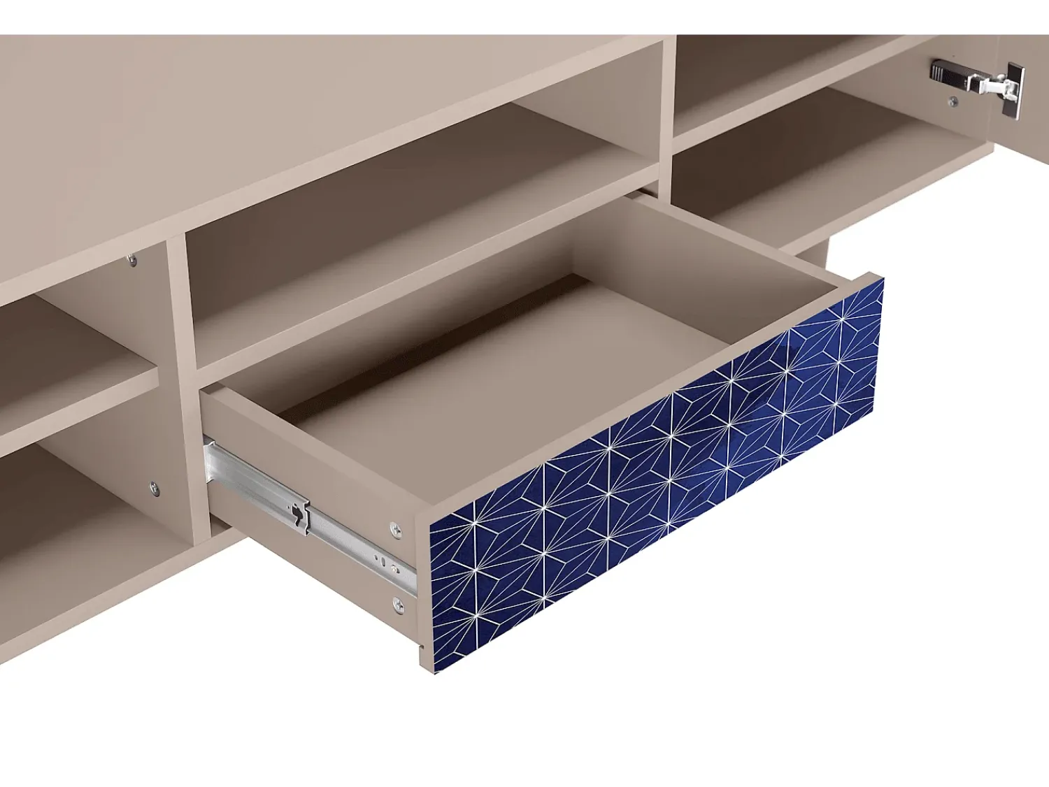 Clearance Mueble de TV - 170х59х41 cm - T6 - Milky Way, Latte Bege