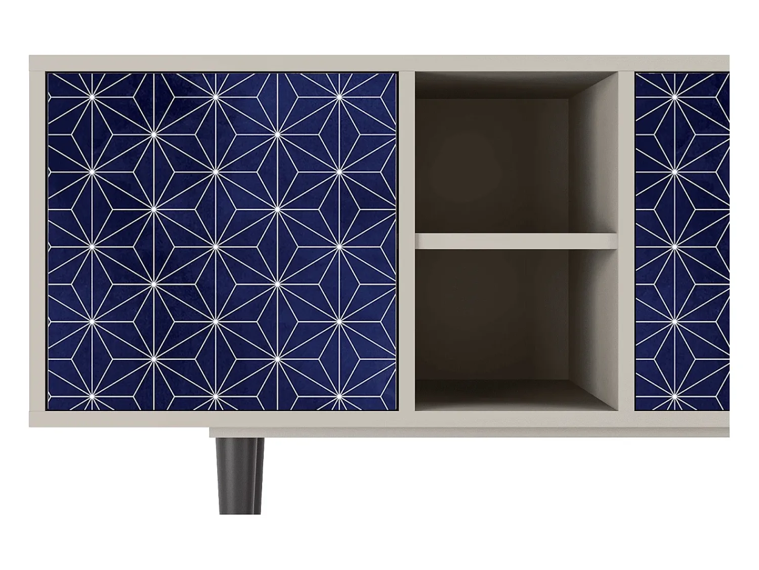 Móvel De Tv| Mueble de TV - 150х69х41 cm - T5 - Milky Way, Areia Bege