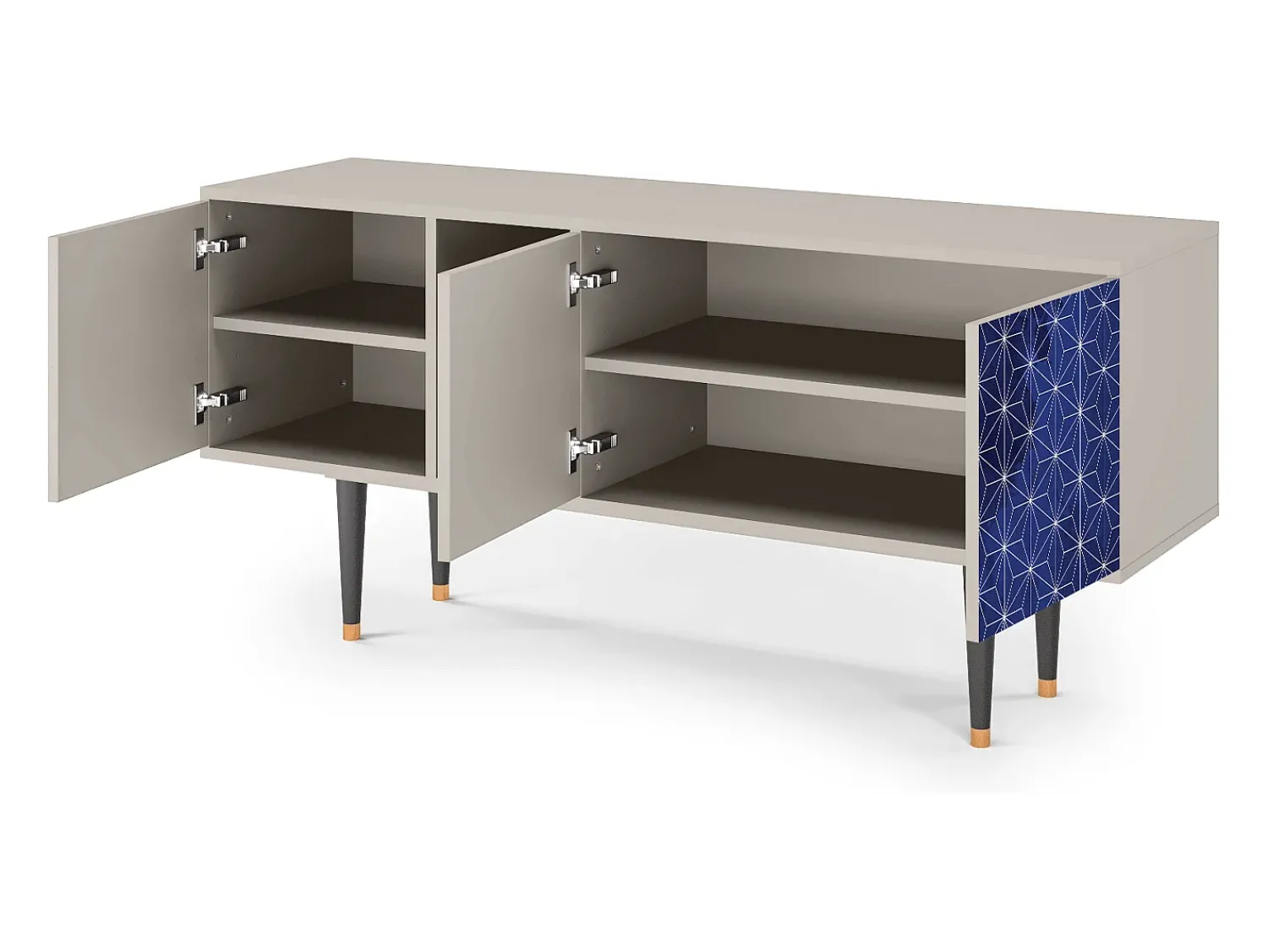 Móvel De Tv| Mueble de TV - 150х69х41 cm - T5 - Milky Way, Areia Bege
