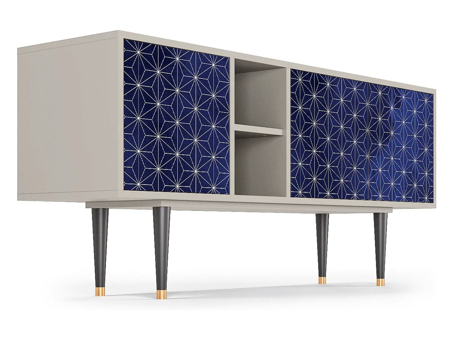 Móvel De Tv| Mueble de TV - 150х69х41 cm - T5 - Milky Way, Areia Bege