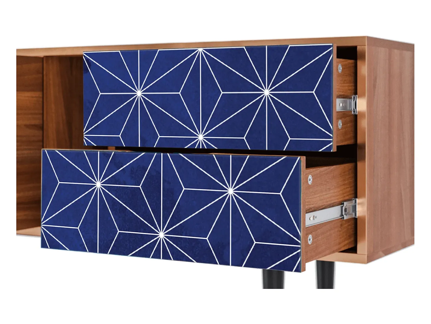 Móvel De Tv* Mueble de TV - 170х69х48 cm - T1 - Milky Way, Nogueira Castanho