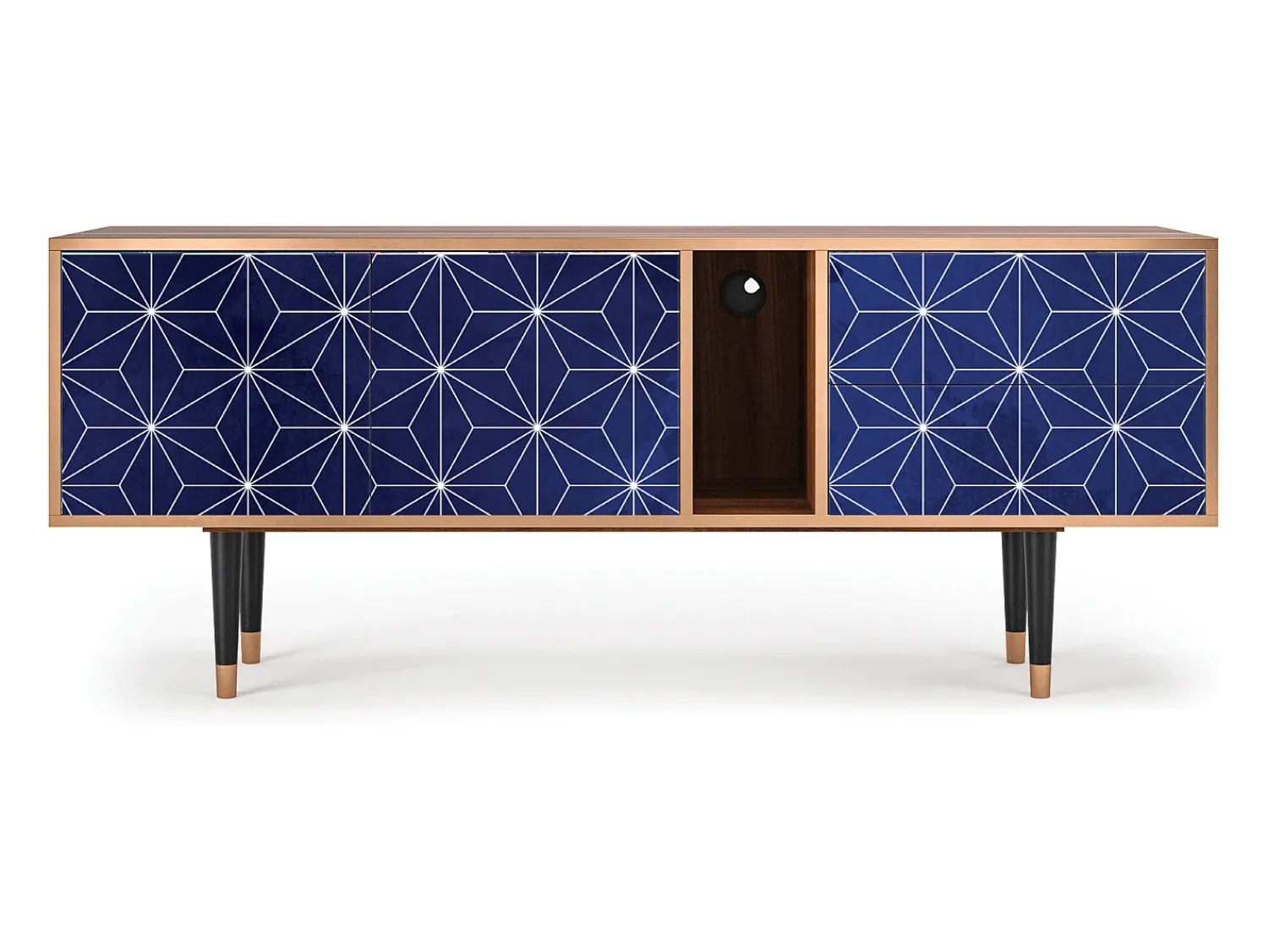 Móvel De Tv* Mueble de TV - 170х69х48 cm - T1 - Milky Way, Nogueira Castanho