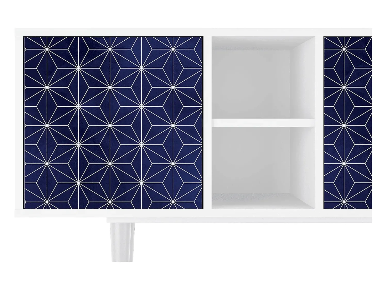 Online Mueble de TV - 150х69х41 cm - T5 - Milky Way, Branco Bege