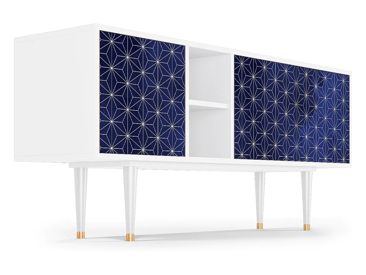 Online Mueble de TV - 150х69х41 cm - T5 - Milky Way, Branco Bege