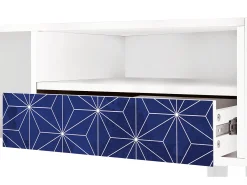Mueble de TV - 115х59х48 cm - T3 - Milky Way, Branco^ Móvel De Tv