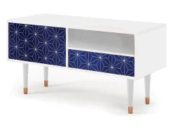 Mueble de TV - 115х59х48 cm - T3 - Milky Way, Branco^ Móvel De Tv