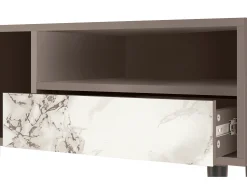 Sale Mueble de TV - 115х59х48 cm - T3 - Milk Marble, Latte Bege