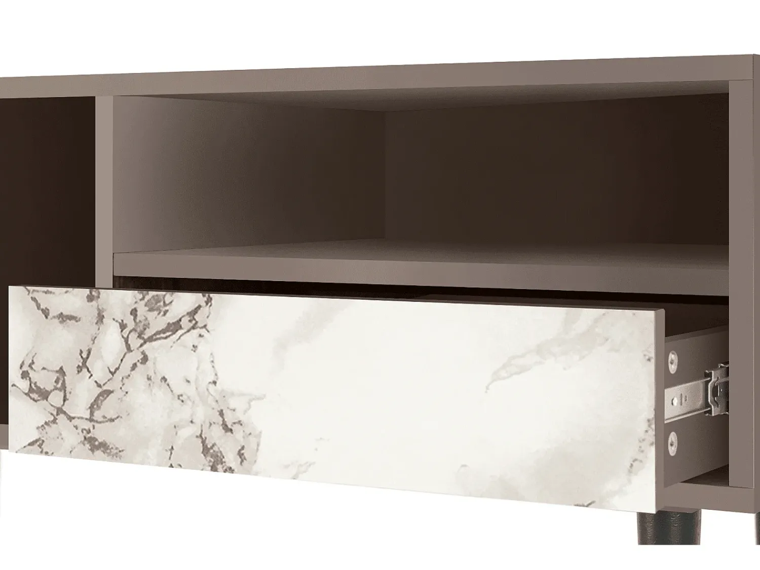 Sale Mueble de TV - 115х59х48 cm - T3 - Milk Marble, Latte Bege