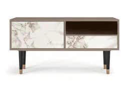 Sale Mueble de TV - 115х59х48 cm - T3 - Milk Marble, Latte Bege