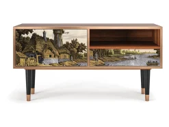 Mueble de TV - 115х59х48 cm - T3 - Mill along a River, Nogueira^ Móvel De Tv