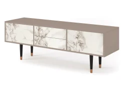 Móvel De Tv* Mueble de TV - 170х59х48 cm - T4 - Milk Marble, Latte Bege