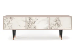 Móvel De Tv* Mueble de TV - 170х59х48 cm - T4 - Milk Marble, Latte Bege