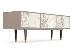 Móvel De Tv* Mueble de TV - 170х59х48 cm - T4 - Milk Marble, Latte Bege