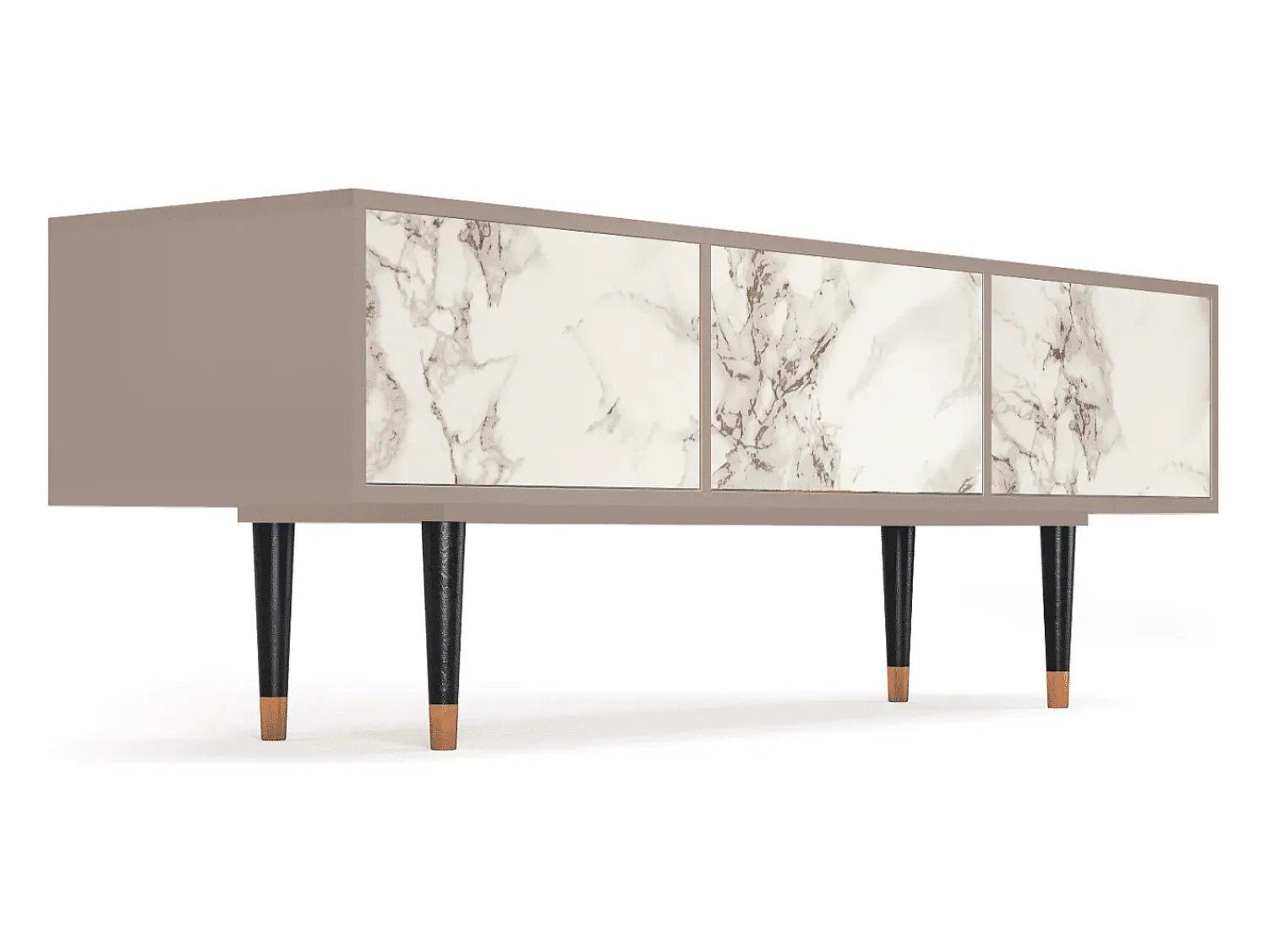 Móvel De Tv* Mueble de TV - 170х59х48 cm - T4 - Milk Marble, Latte Bege