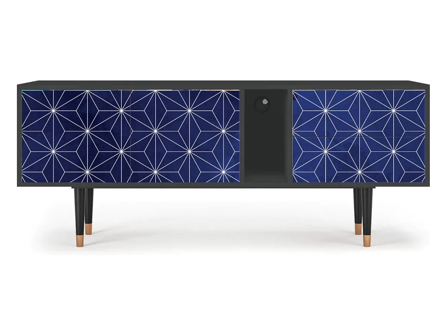 Móvel De Tv| Mueble de TV - 170х69х48 cm - T1 - Milky Way, Antracite Cinza antracite
