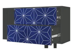 Móvel De Tv| Mueble de TV - 170х69х48 cm - T1 - Milky Way, Antracite Cinza antracite