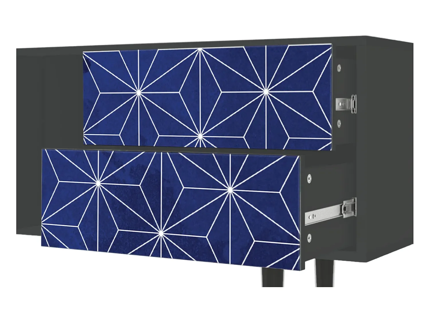 Móvel De Tv| Mueble de TV - 170х69х48 cm - T1 - Milky Way, Antracite Cinza antracite
