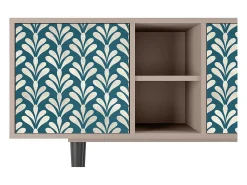 Móvel De Tv| Mueble de TV - 150х69х41 cm - T5 - Milky Tears, Latte Bege