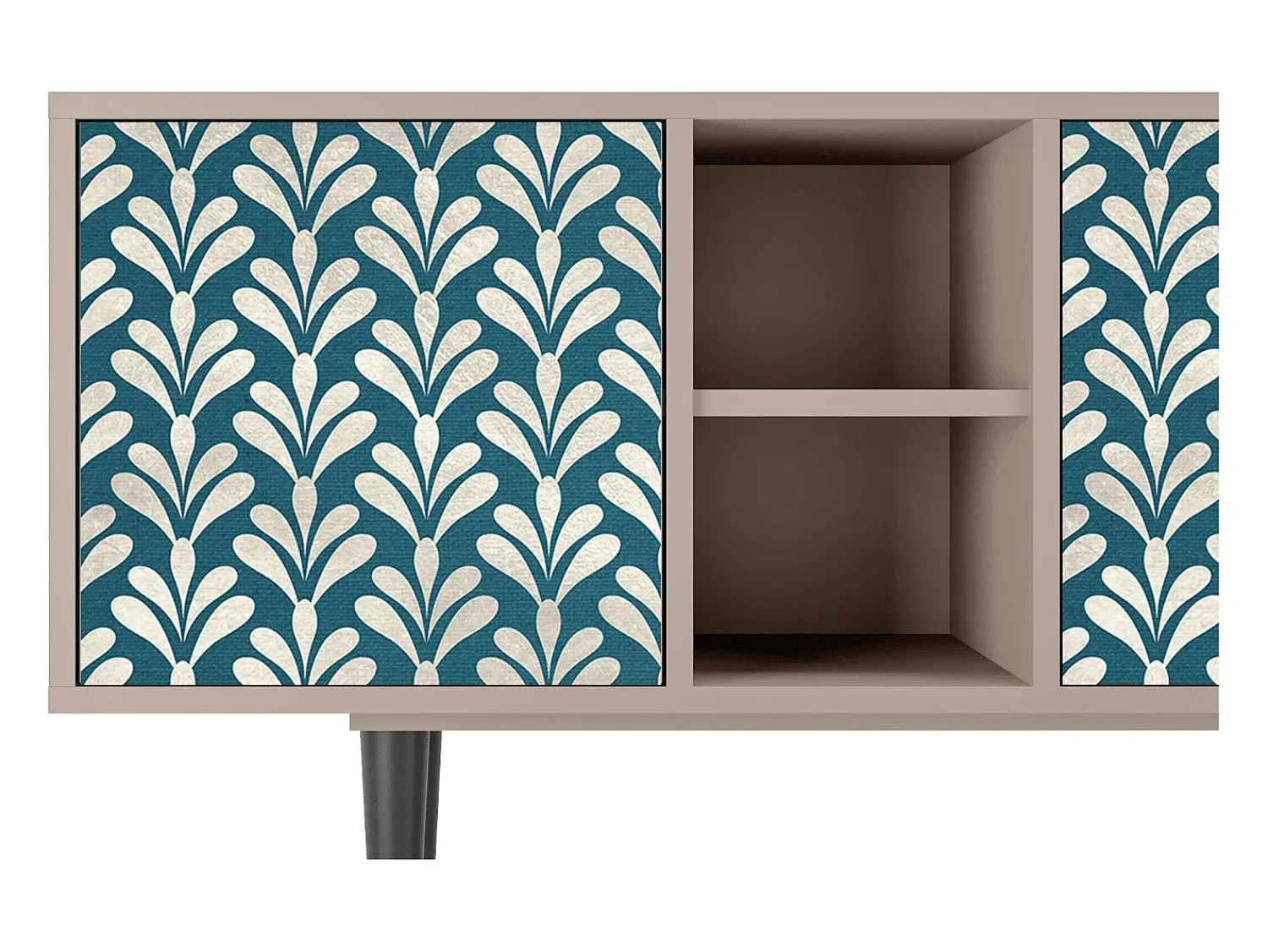 Móvel De Tv| Mueble de TV - 150х69х41 cm - T5 - Milky Tears, Latte Bege