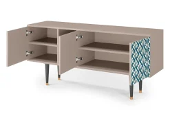 Móvel De Tv| Mueble de TV - 150х69х41 cm - T5 - Milky Tears, Latte Bege