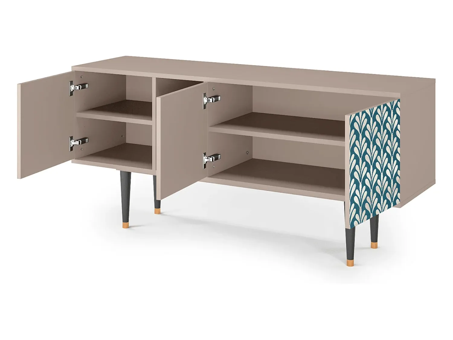 Móvel De Tv| Mueble de TV - 150х69х41 cm - T5 - Milky Tears, Latte Bege