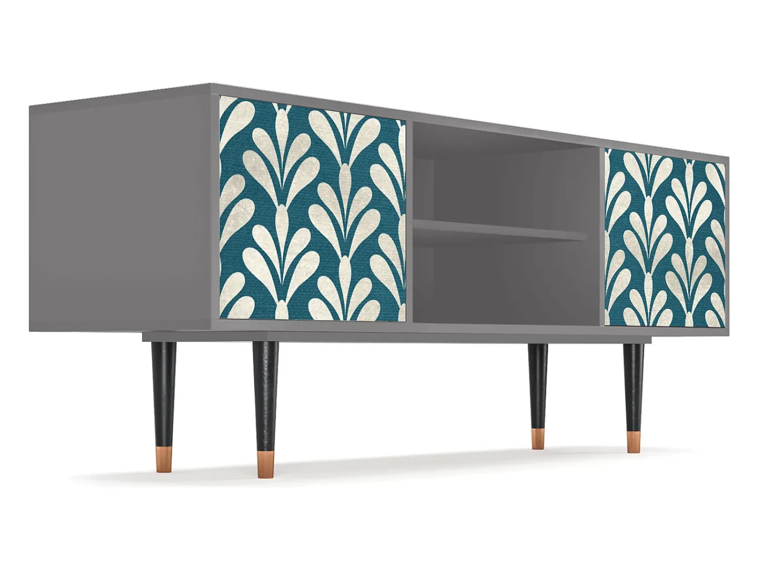 Mueble de TV - 170х69х48 cm - T2 - Milky Tears, Cinza^ Móvel De Tv
