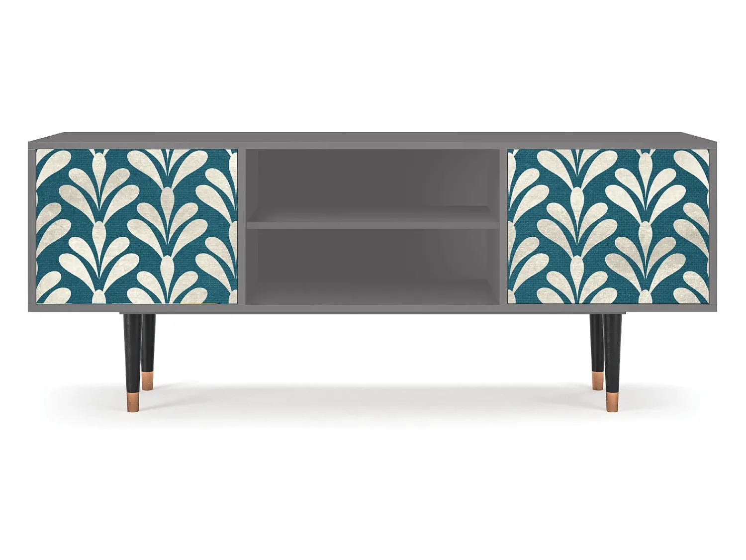 Mueble de TV - 170х69х48 cm - T2 - Milky Tears, Cinza^ Móvel De Tv