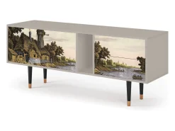 Best Mueble de TV - 170х69х48 cm - T1 - Mill along a River, Areia Bege