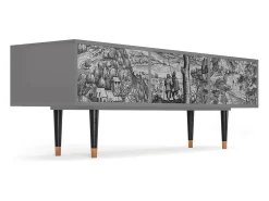 Online Mueble de TV - 170х59х48 cm - T4 - Milites Requiescentes, Cinza Cinzento