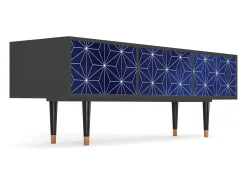 Móvel De Tv* Mueble de TV - 170х59х48 cm - T4 - Milky Way, Antracite Cinza antracite