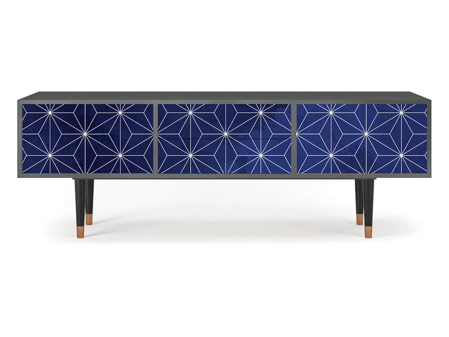 Móvel De Tv* Mueble de TV - 170х59х48 cm - T4 - Milky Way, Antracite Cinza antracite