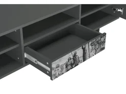 Mueble de TV - 170х59х41 cm - T6 - Milites Requiescentes, Antracite^ Móvel De Tv