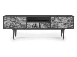 Mueble de TV - 170х59х41 cm - T6 - Milites Requiescentes, Antracite^ Móvel De Tv