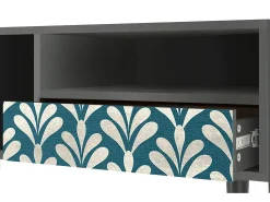 Móvel De Tv* Mueble de TV - 115х59х48 cm - T3 - Milky Tears, Antracite Cinza antracite