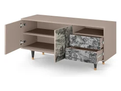 Móvel De Tv| Mueble de TV - 125х56х41 cm - T7 - Milites Requiescentes, Latte Bege