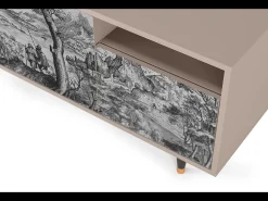 Móvel De Tv| Mueble de TV - 125х56х41 cm - T7 - Milites Requiescentes, Latte Bege