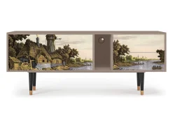 Móvel De Tv| Mueble de TV - 170х69х48 cm - T1 - Mill along a River, Latte Bege