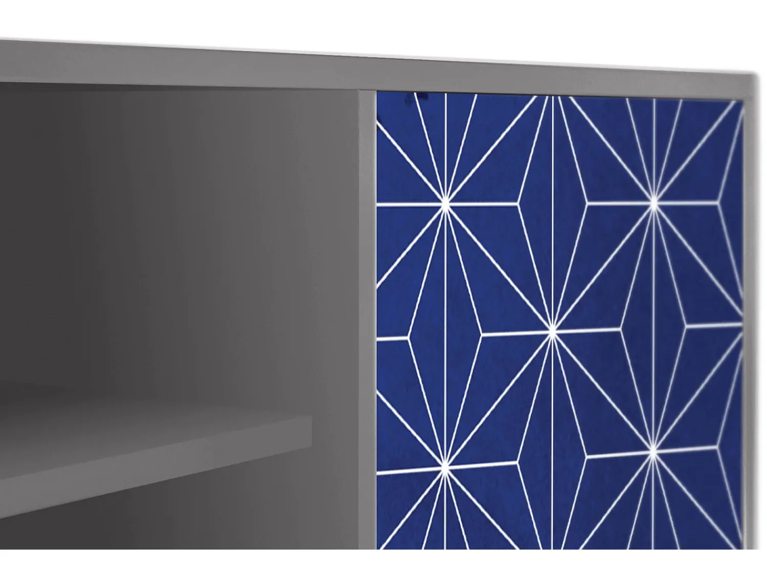 Clearance Mueble de TV - 170х69х48 cm - T2 - Milky Way, Cinza Cinzento