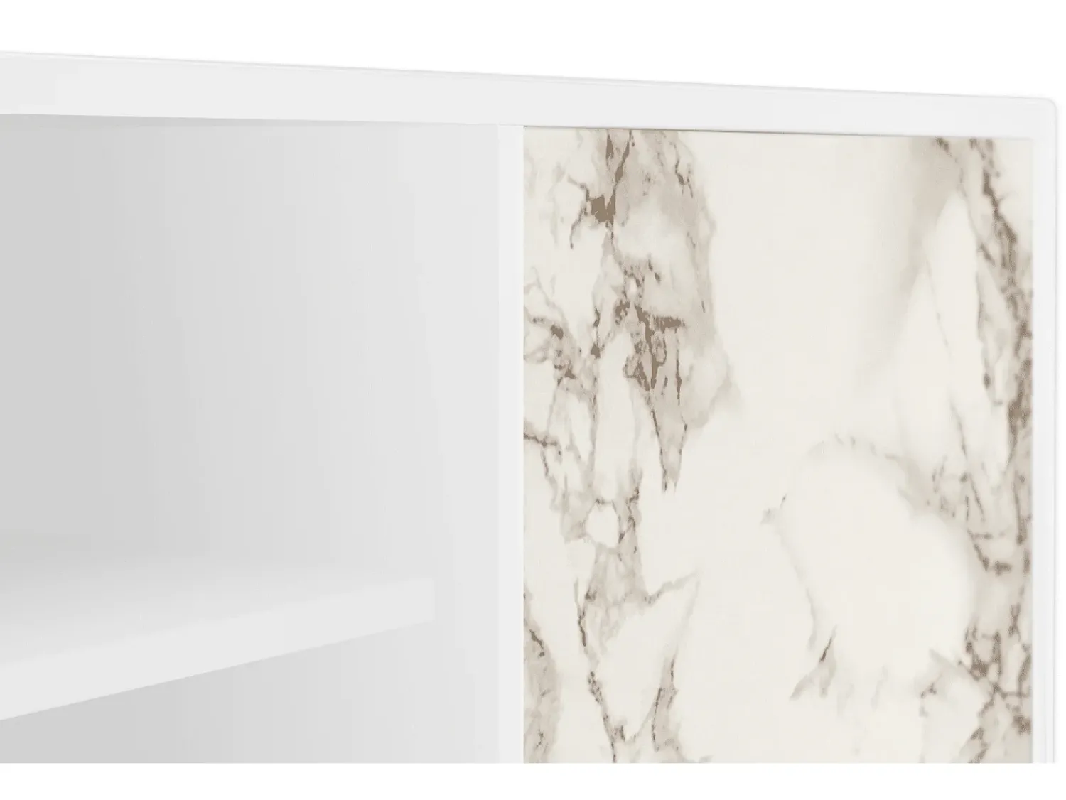 Móvel De Tv| Mueble de TV - 170х69х48 cm - T2 - Milk Marble, Branco Bege